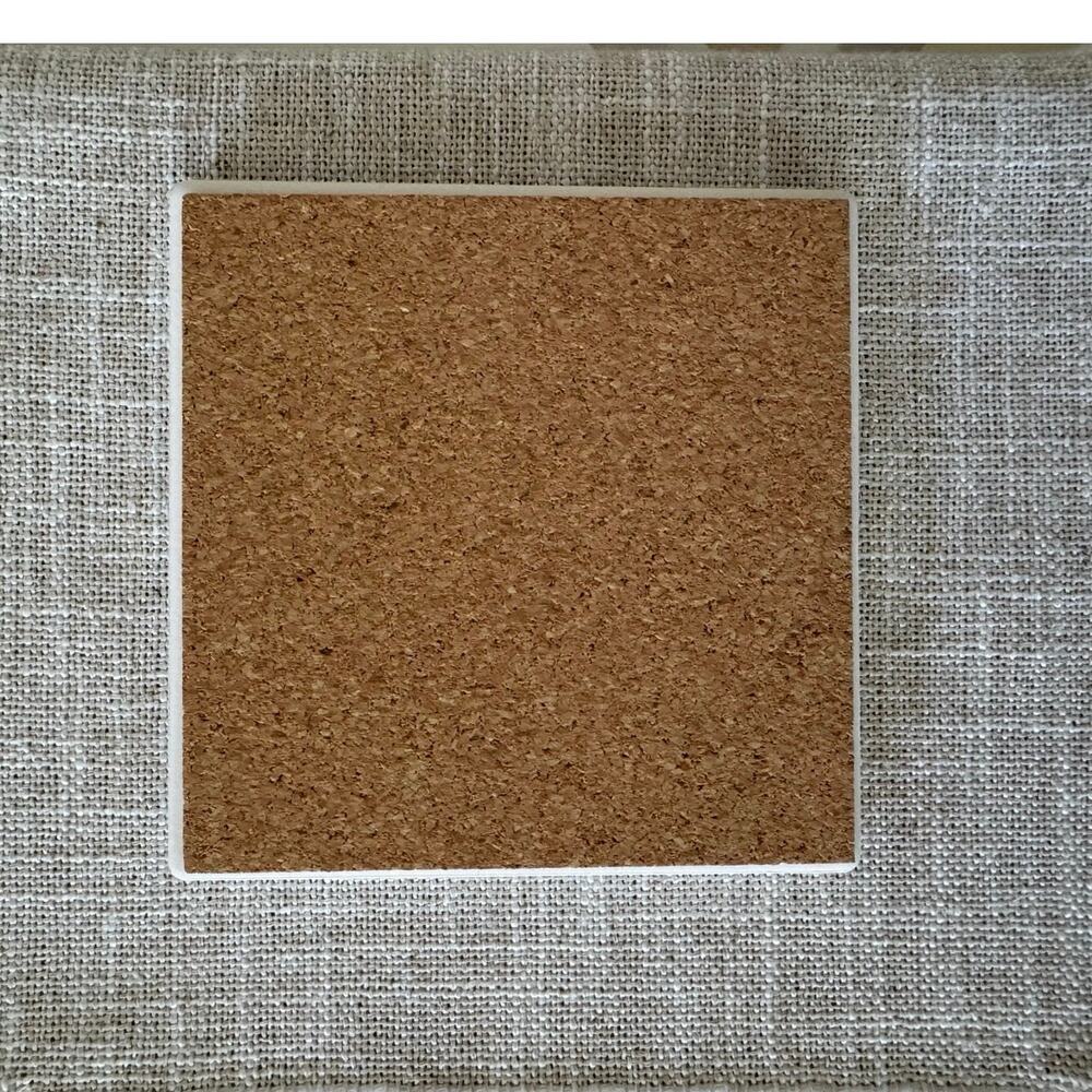 Ceramic Tile Coasters Set of 4 | Garden Fruit Cottagecore Kitchen Decor Gift - Picture 4 of 4